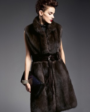 Real Sable Fur Vest