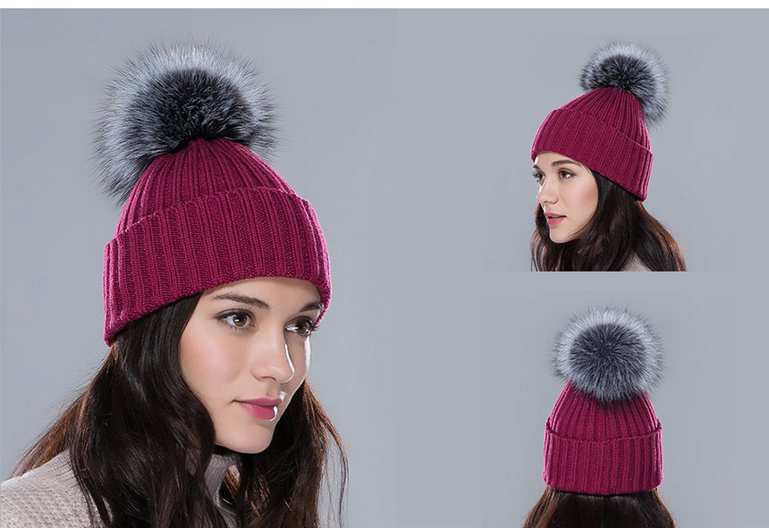 vintage fur bobble hat