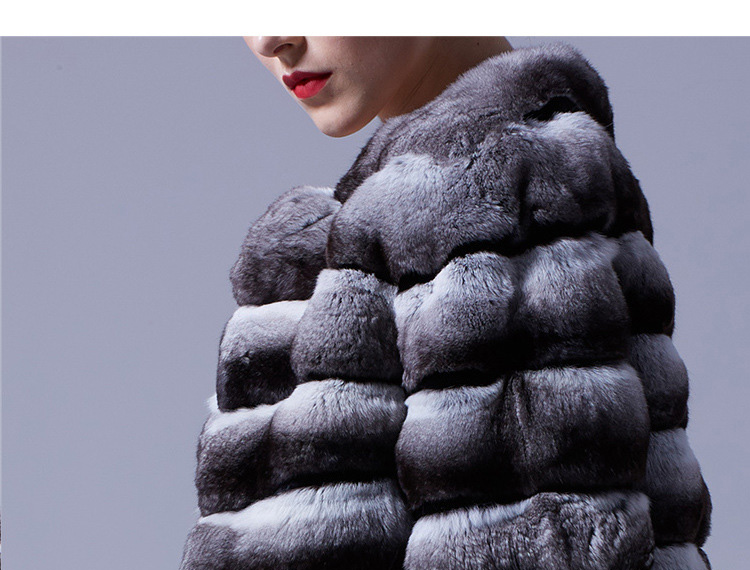 Chinchilla Fur Bolero Cape 027 Details 3