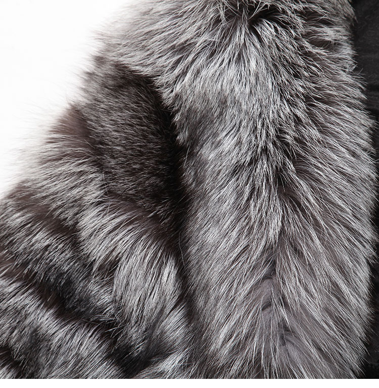 Silver Fox Fur Cape ffcafo12 details-2