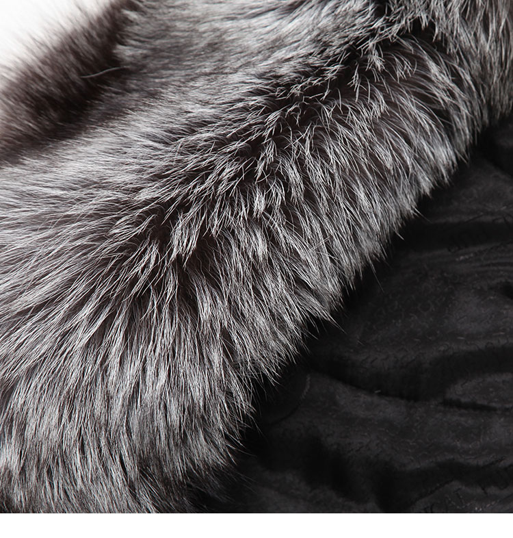 Silver Fox Fur Cape ffcafo12 details-3