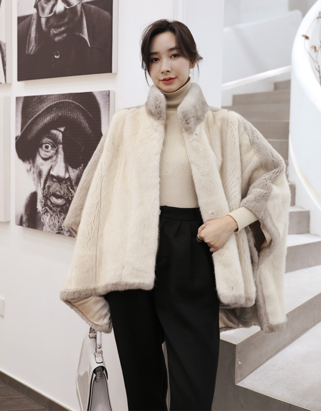 Mink Fur Cape 345-1
