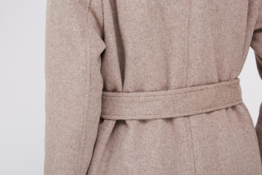 Cashmere Coat with Fox Fur Trimmed Collar 239 Details 7