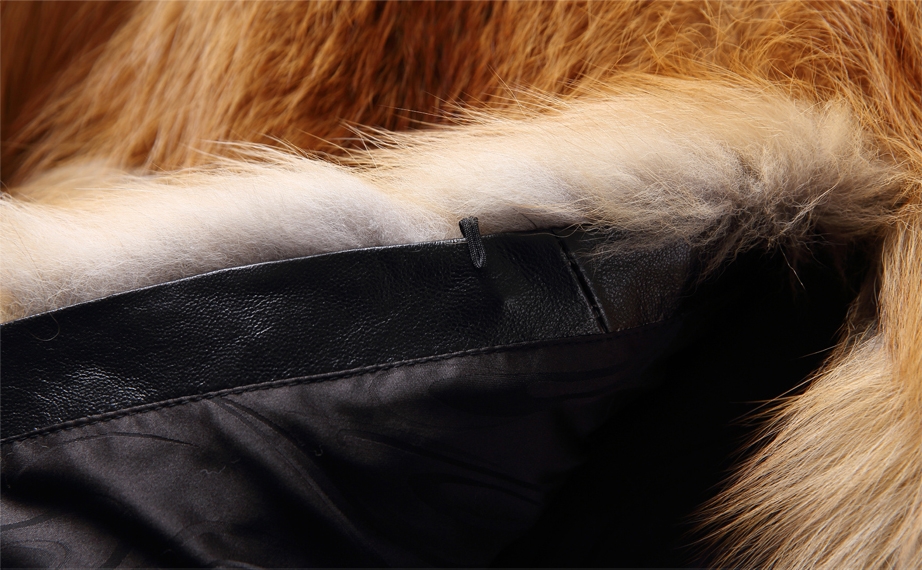 Red Fox Fur Coat in Natural Golden 0026-13
