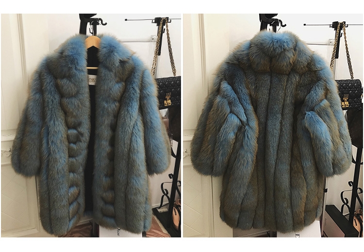 Fox Fur Long Coat 0053-1