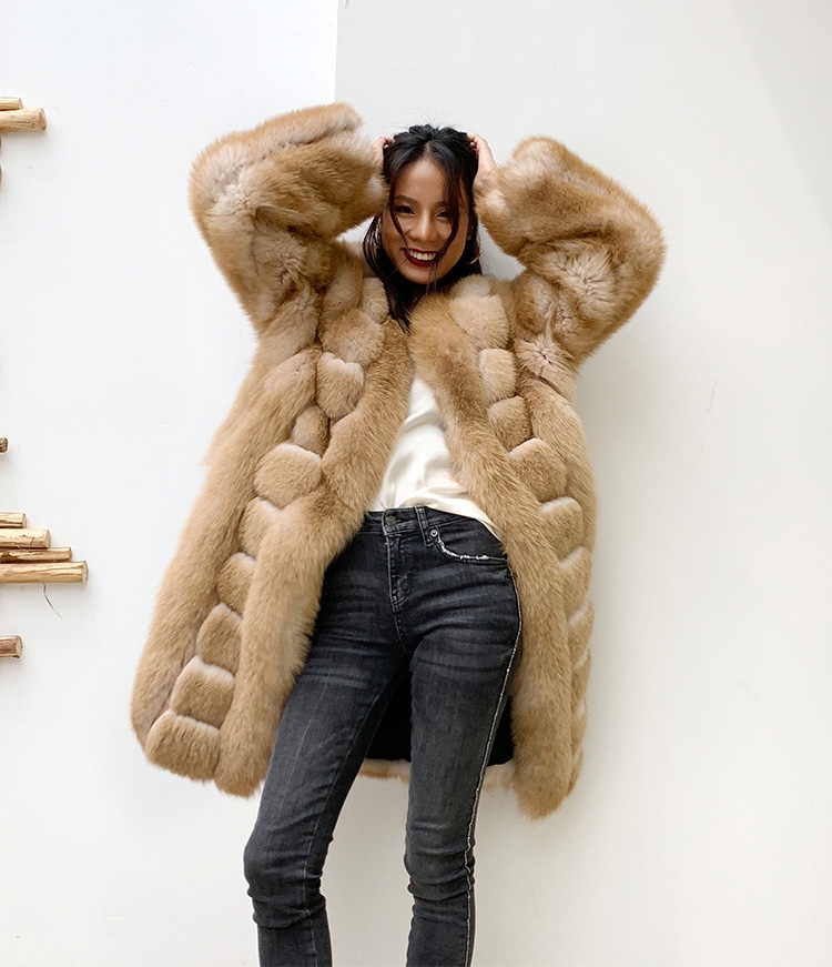 Fox Fur Long Coat 0053b-10
