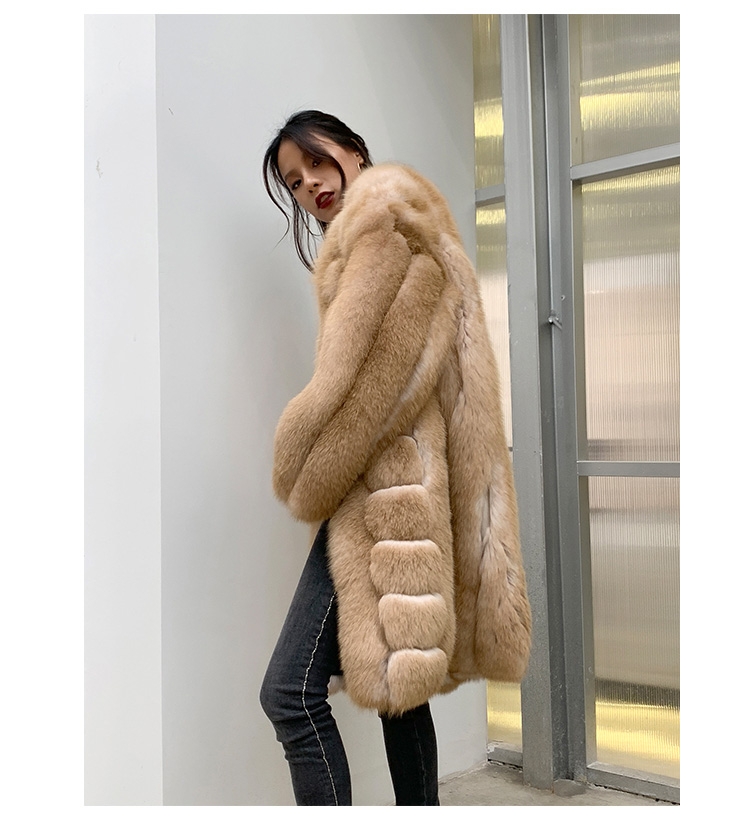 Fox Fur Long Coat 0053b-9