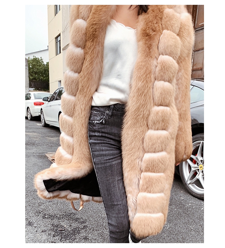 Fox Fur Long Coat 0053b-4