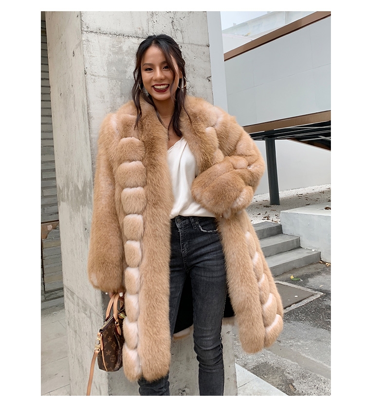 Fox Fur Long Coat 0053b-12