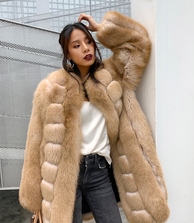 Fox Fur Long Coat 0053b-11