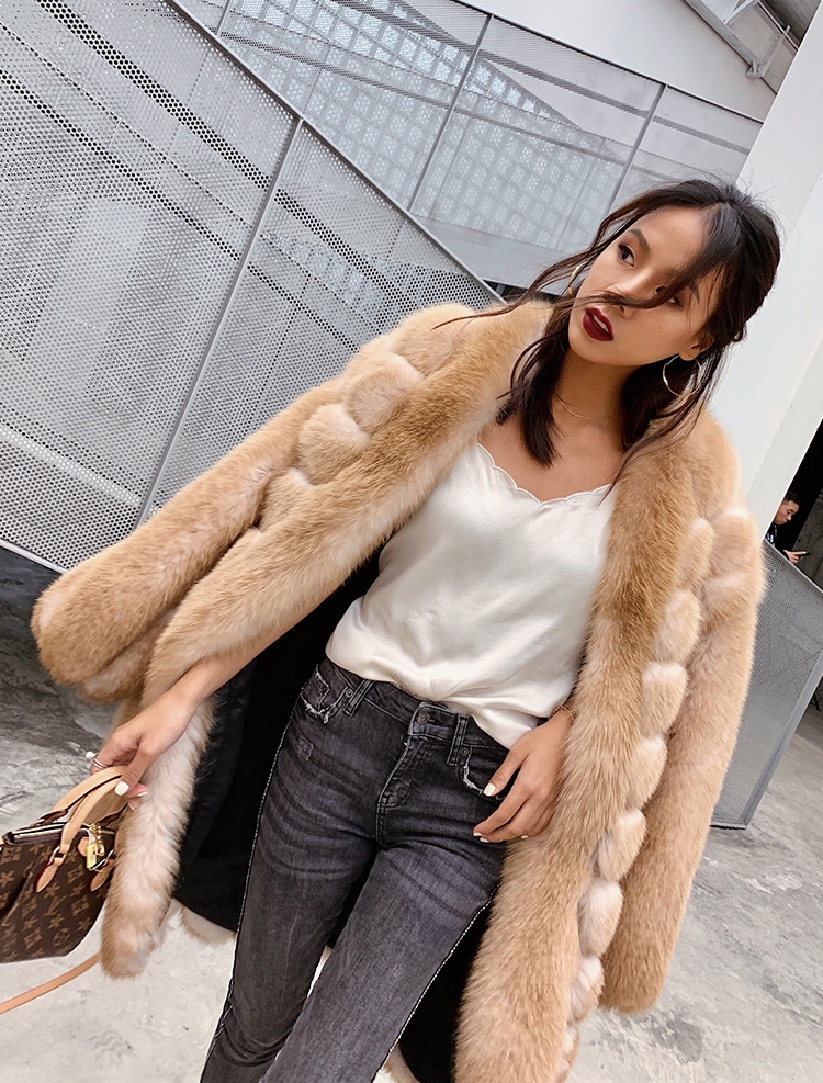 Fox Fur Long Coat 0053b-2