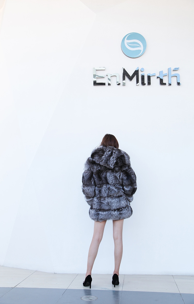 Silver Fox Fur Coat 254 Details 5