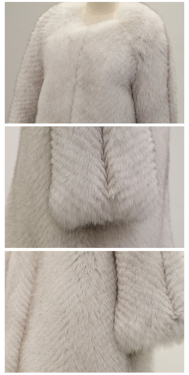 Fox Fur Long Coat 324-3