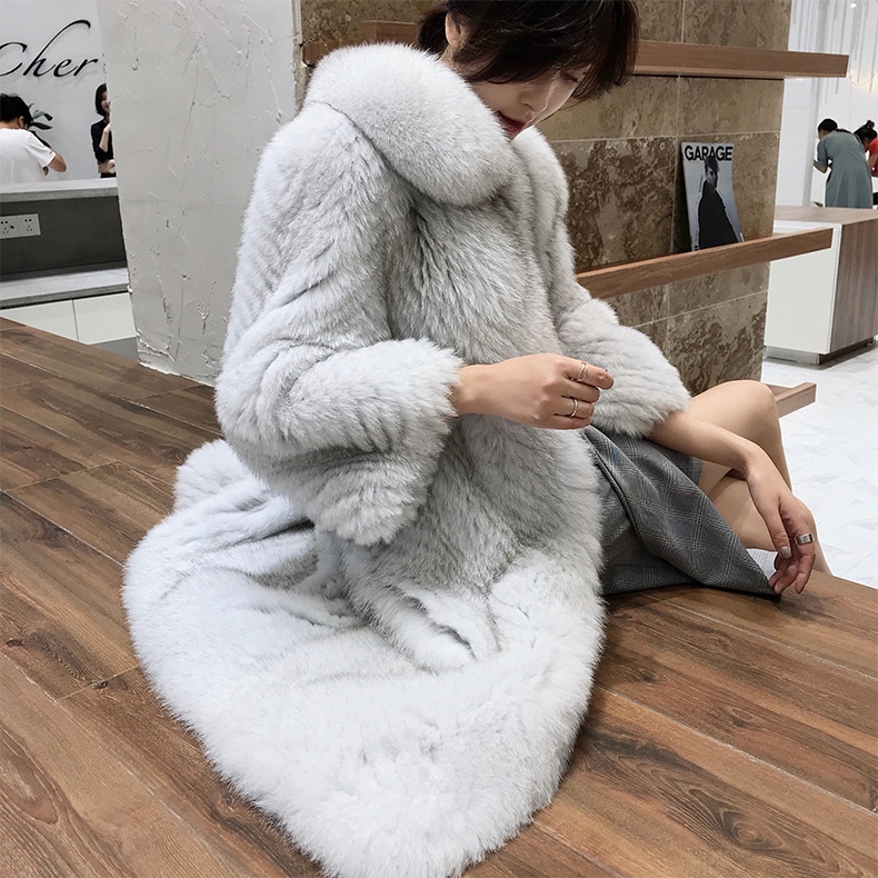 Fox Fur Long Coat 325-3