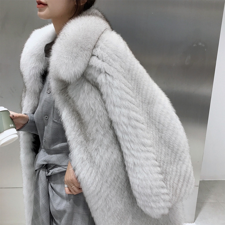 Fox Fur Long Coat 325-4
