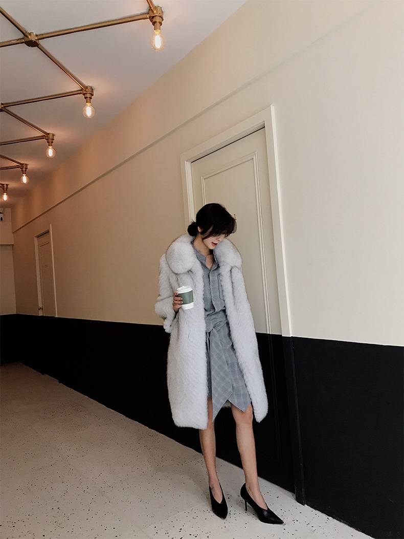 Fox Fur Long Coat 325-9