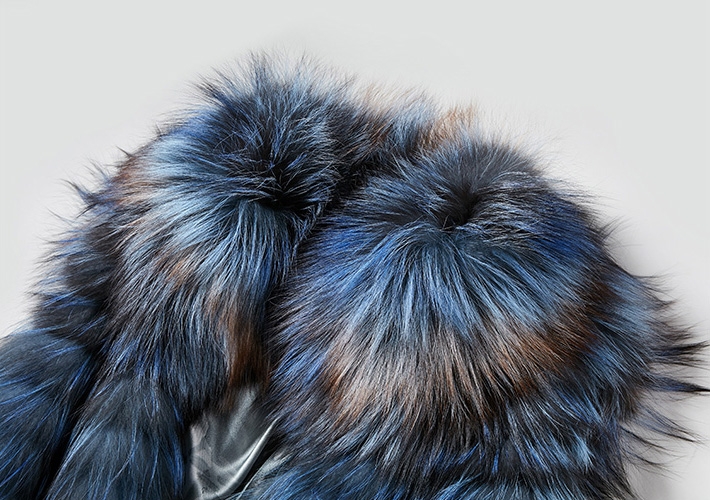 Silver Fox Fur Long Vest 341-7