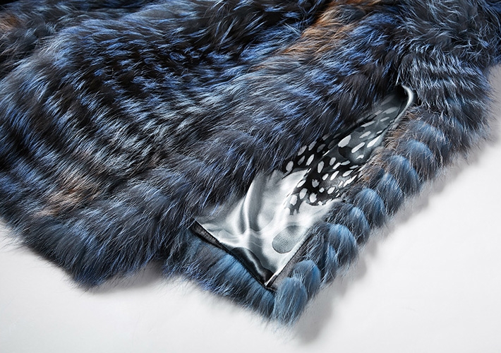 Silver Fox Fur Long Vest 341-8