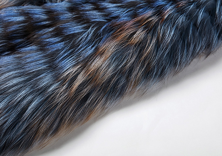 Silver Fox Fur Long Vest 341-9