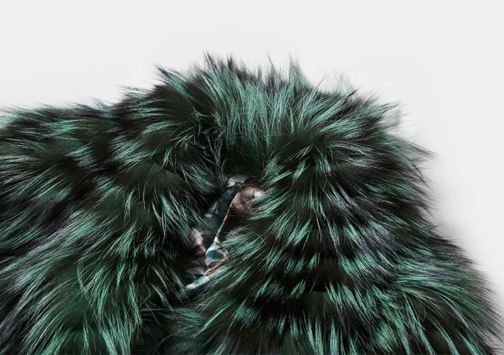Silver Fox Fur Coat 342-6