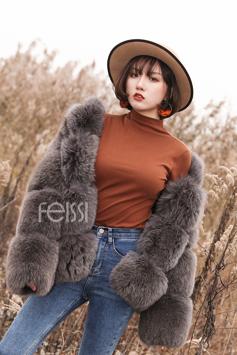 Fox Fur Coat 883b Details 13