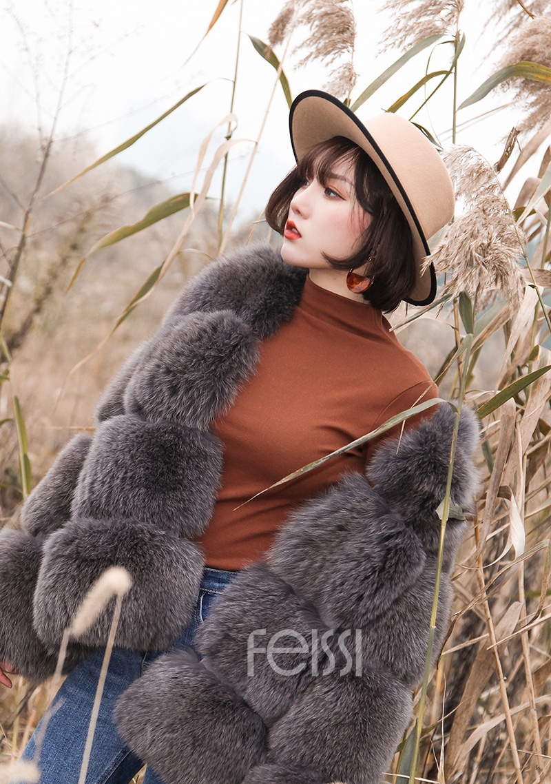Fox Fur Coat 883b Details 14