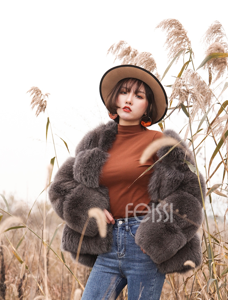 Fox Fur Coat 883b Details 16