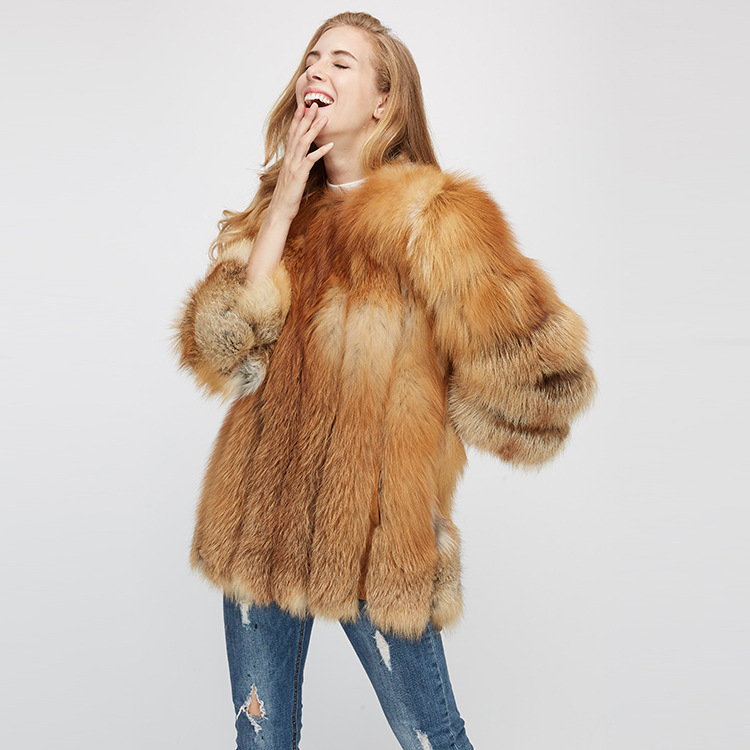 Fox Fur Coat 967 Details 6