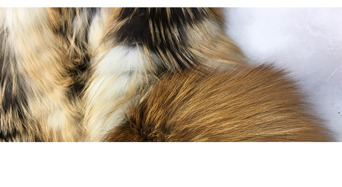 3-4 Length Fox Fur Coat with Cashmere Lining 979 Details 28