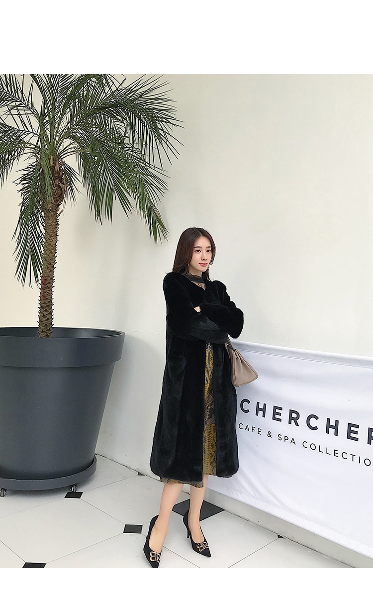 Mink Fur Long Coat 0028-7
