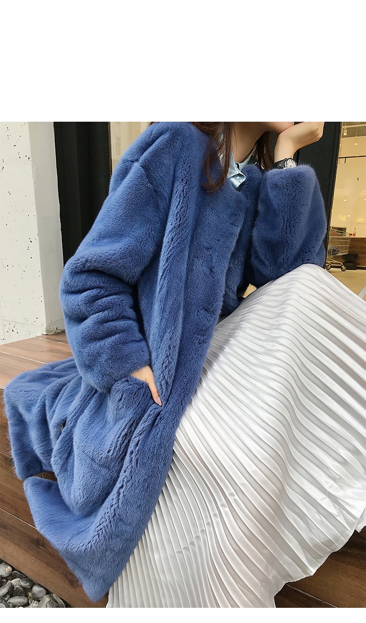 Mink Fur Long Coat 0028-2
