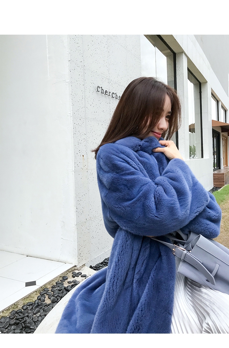Mink Fur Long Coat 0029-5