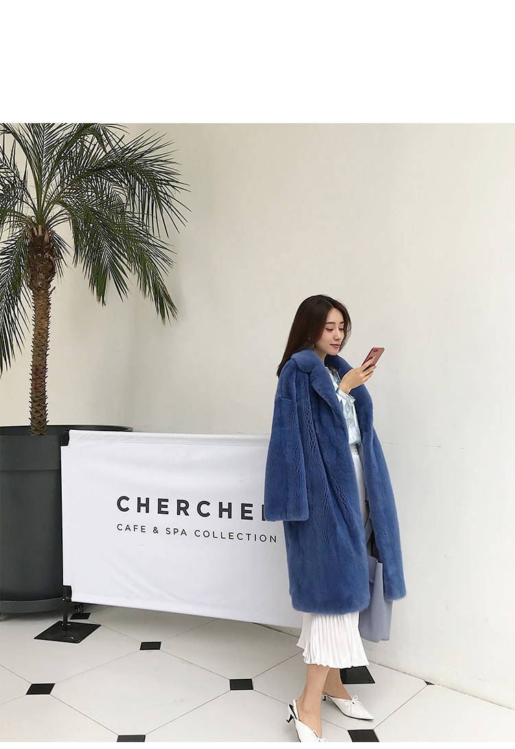 Mink Fur Long Coat 0029-1