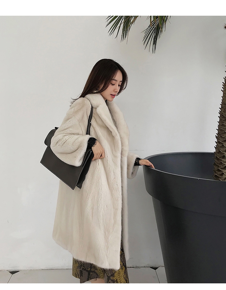 Mink Fur Long Coat 0029-6