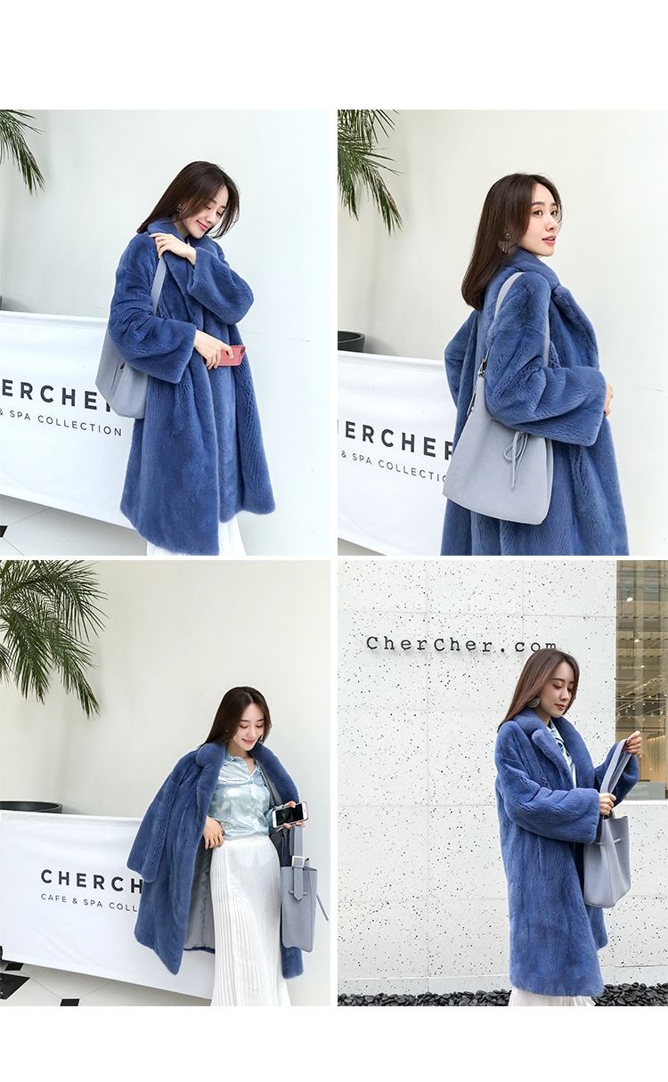 Mink Fur Long Coat 0029-2