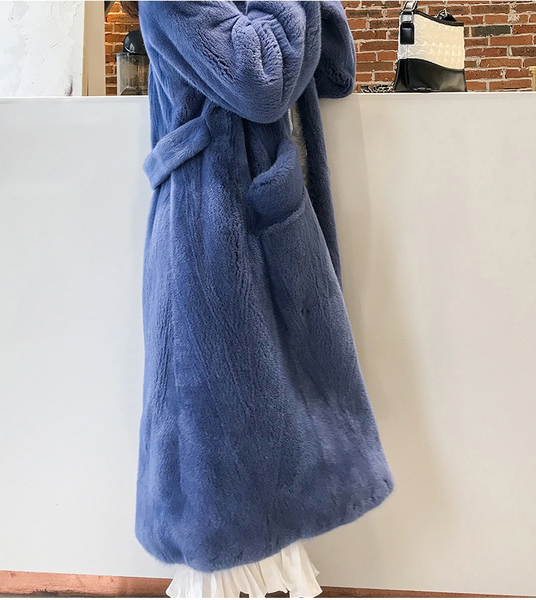 Mink Fur Long Coat 0030-6