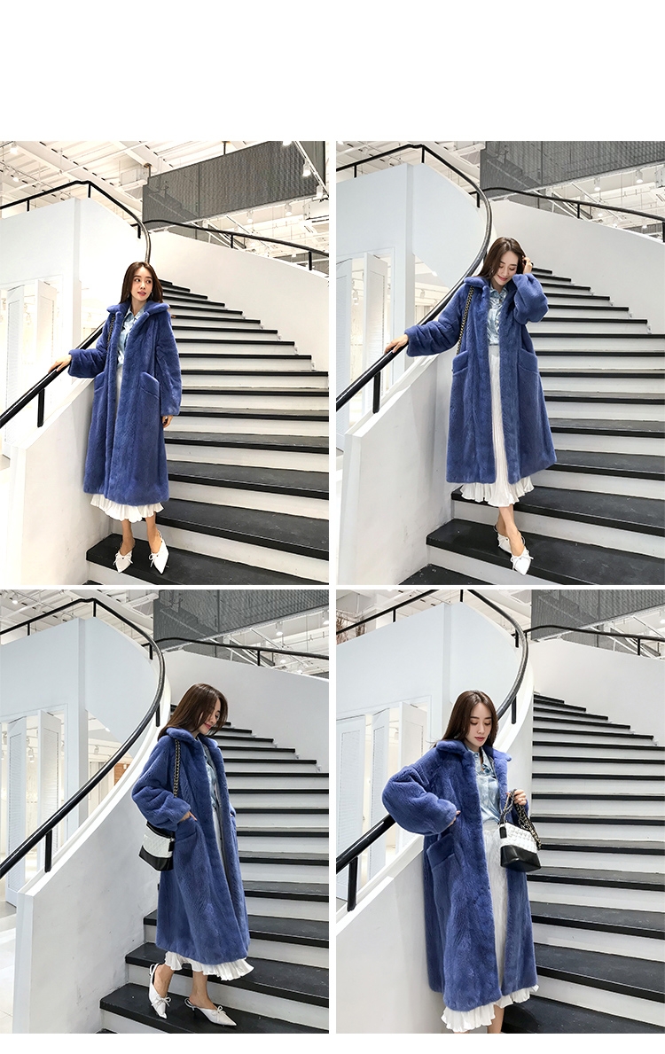 Mink Fur Long Coat 0030-4