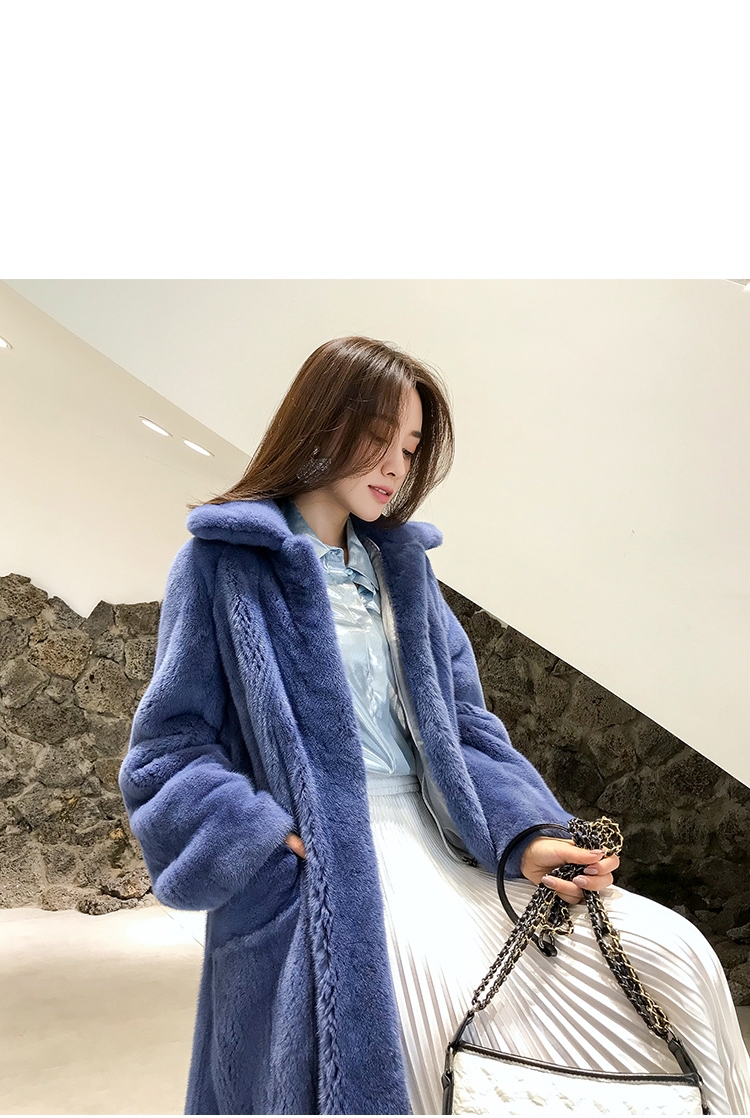 Mink Fur Long Coat 0030-5