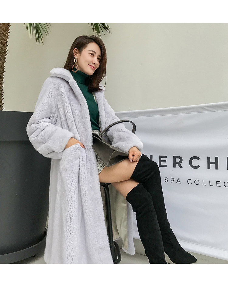 Mink Fur Long Coat 0030-9