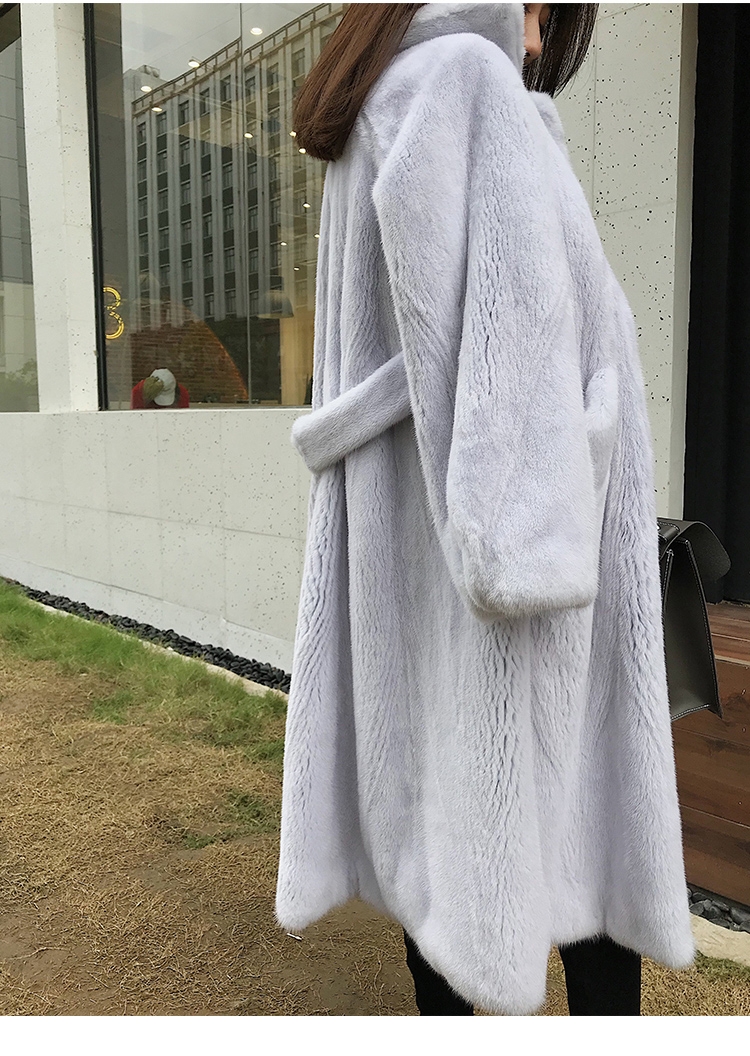 Mink Fur Long Coat 0030-12