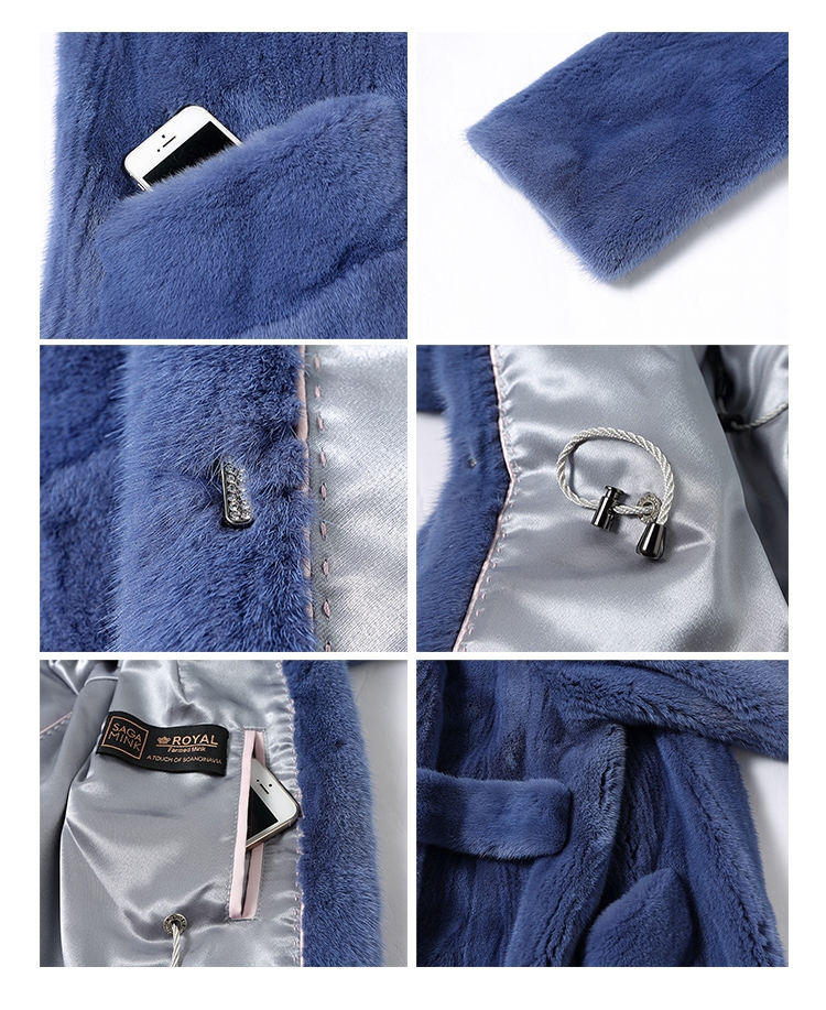 Mink Fur Long Coat 0030-2