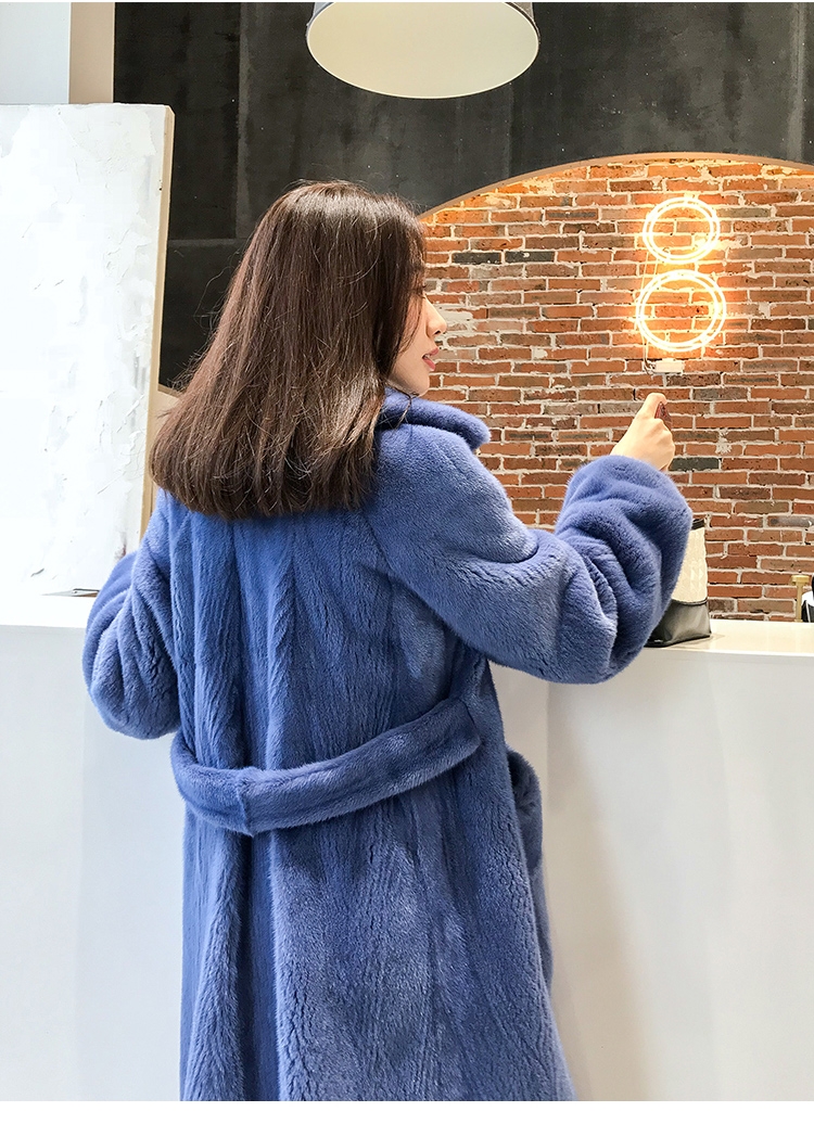 Mink Fur Long Coat 0030-7
