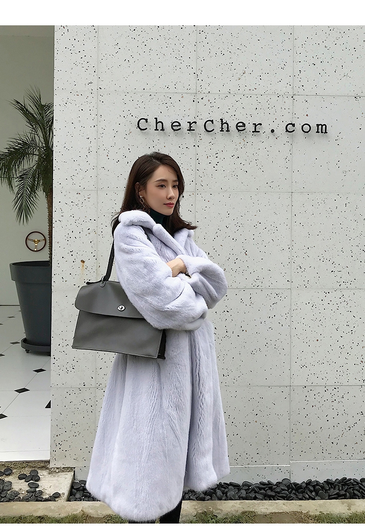 Mink Fur Long Coat 0030-8