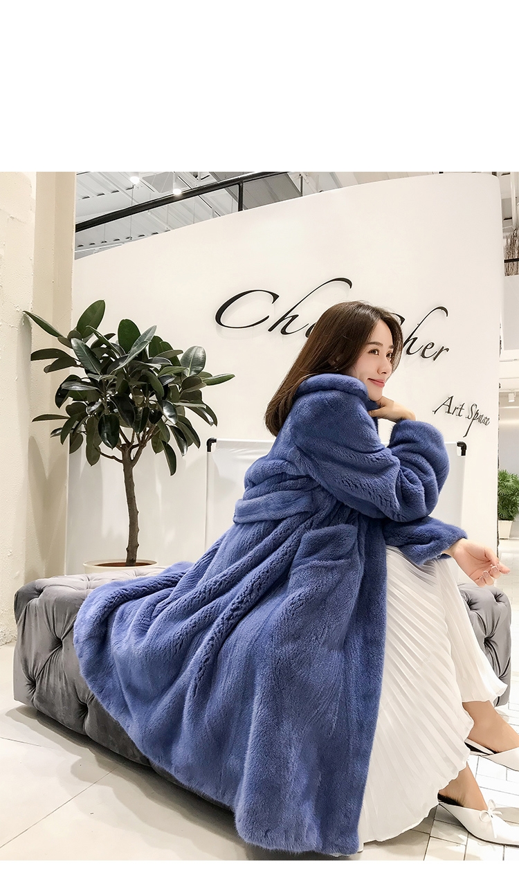 Mink Fur Long Coat 0030-3