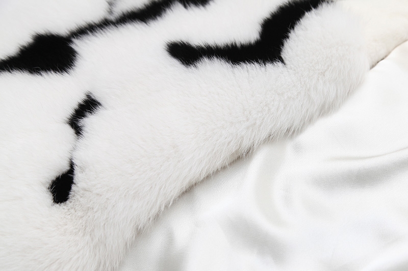 Mink Fur Long Coat With Fox Fur Trim 0094-12