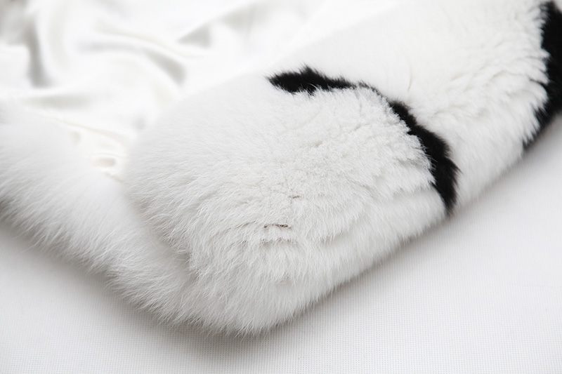 Mink Fur Long Coat With Fox Fur Trim 0094-13