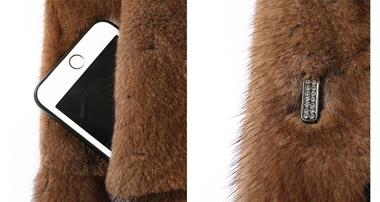 Full Length Royal Mink Fur Coat 010 Details 7