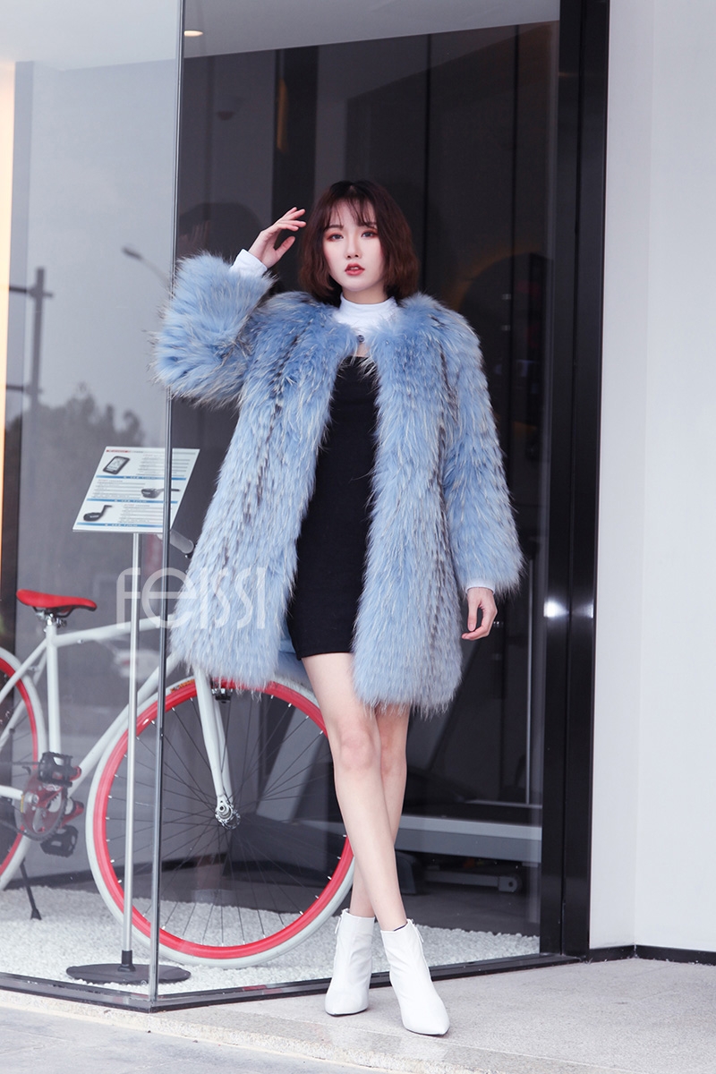 Raccoon Fur Coat 0096-2