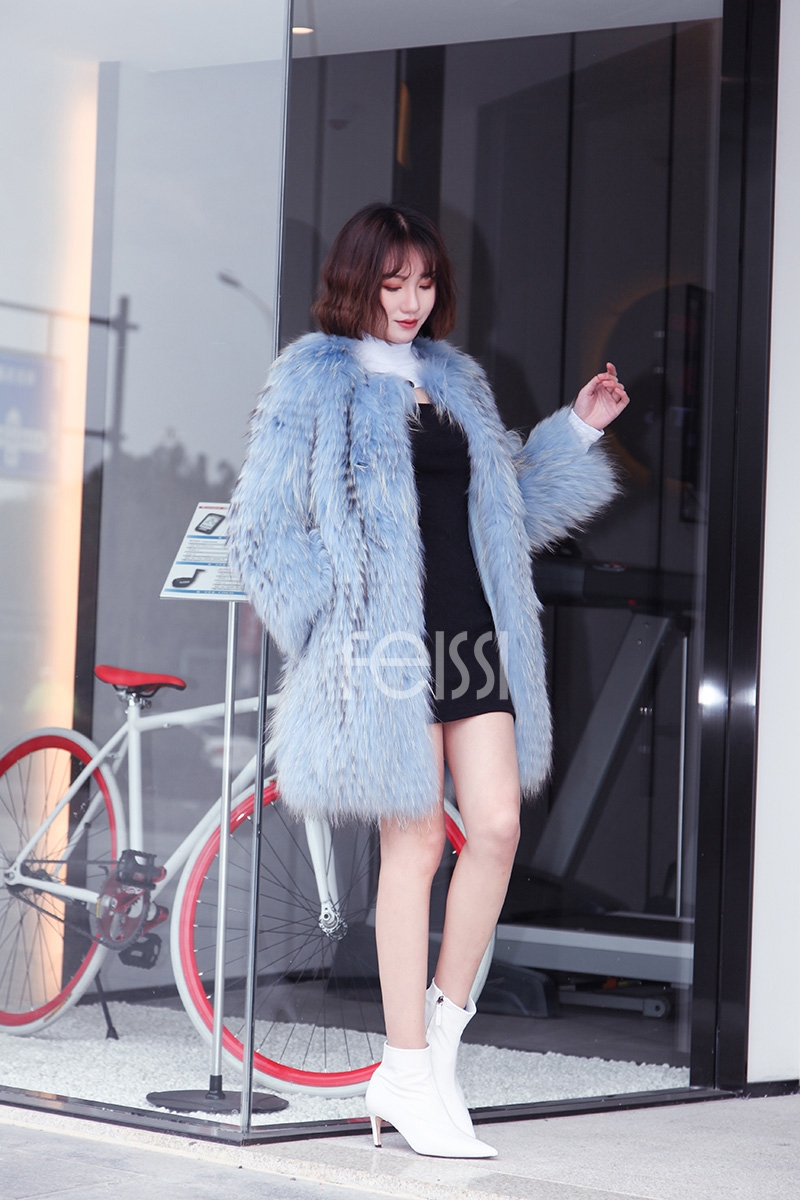 Raccoon Fur Coat 0096-3
