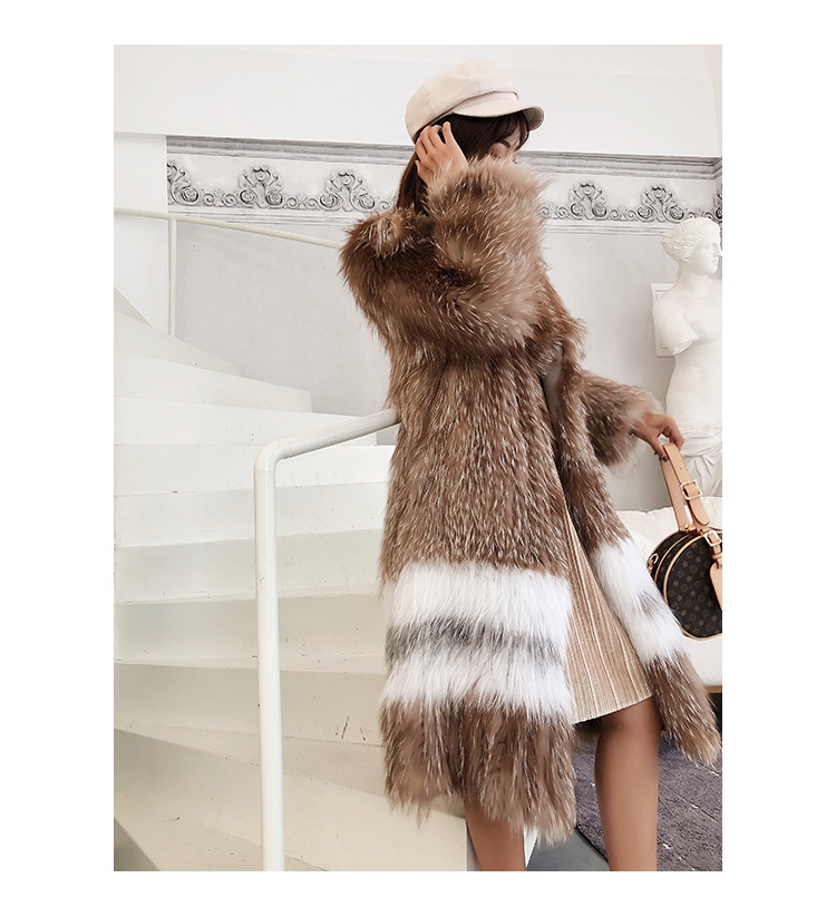Knitted Fox Fur Coat 301-7